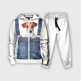 Детский костюм 3D с принтом ЩЕНОК В КАРМАШКЕ в Курске,  |  | dog | jeans | packet | гав | джинсовый | дружок | животные | звери | карман | комбинезон | ломашние | одежда | пес | собака | щенок