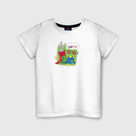 Детская футболка хлопок с принтом Looking good в Курске, 100% хлопок | круглый вырез горловины, полуприлегающий силуэт, длина до линии бедер | bugs | bunny | looney | tunes | tweety | vdzajul | багз | бани | банни | твити