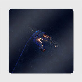 Магнит виниловый Квадрат с принтом Космонавт в Курске, полимерный материал с магнитным слоем | размер 9*9 см, закругленные углы | Тематика изображения на принте: cosmos | space | галактика | космонавт | космос | млечный путь | скафандр