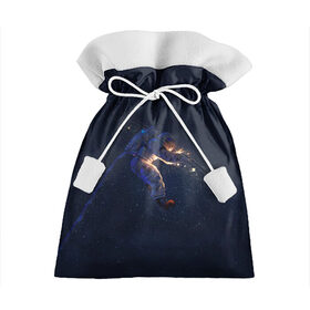 Подарочный 3D мешок с принтом Космонавт в Курске, 100% полиэстер | Размер: 29*39 см | cosmos | space | галактика | космонавт | космос | млечный путь | скафандр
