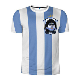 Мужская футболка 3D спортивная с принтом Диего Армандо Марадона D10S в Курске, 100% полиэстер с улучшенными характеристиками | приталенный силуэт, круглая горловина, широкие плечи, сужается к линии бедра | d10s | maradona | аргентина | армандо | барселона | бога | джерси | диего | легенда | марадон | марадона | марадоны | рука | форма