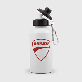 Бутылка спортивная с принтом Ducati Logo (Z) в Курске, металл | емкость — 500 мл, в комплекте две пластиковые крышки и карабин для крепления | audi | audi ag | corse | ducati | ducati corse | ducati motor holding | hypermotard | multistrada | panigale | scrambler | streetfighter | supersport | дукати | массимо борди | мото | фабио тальони