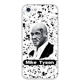 Чехол для iPhone 5/5S матовый с принтом Mike Tyson в Курске, Силикон | Область печати: задняя сторона чехла, без боковых панелей | boxer | boxing | great boxer | mike tyson | mike tyson lettering | mike tyson print | бокс | боксер | великий боксер | майк тайсон | надпись mike tyson | принт mike tyson