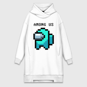 Платье-худи хлопок с принтом AMONG US   PIXEL. в Курске,  |  | among us | impostor | pixel | there is impostor among us | амонг ус | игра | мем | пиксель | предатель | предатель среди нас | самозванец | среди нас