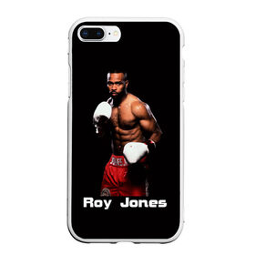 Чехол для iPhone 7Plus/8 Plus матовый с принтом Roy Jones в Курске, Силикон | Область печати: задняя сторона чехла, без боковых панелей | boxer | boxing | great boxer | roy jones | roy jones lettering | roy jones print | бокс | боксер | великий боксер | надпись roy jones | принт roy jones | рой джонс