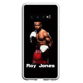 Чехол для Samsung Galaxy S10 с принтом Roy Jones в Курске, Силикон | Область печати: задняя сторона чехла, без боковых панелей | boxer | boxing | great boxer | roy jones | roy jones lettering | roy jones print | бокс | боксер | великий боксер | надпись roy jones | принт roy jones | рой джонс