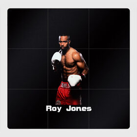 Магнитный плакат 3Х3 с принтом Roy Jones в Курске, Полимерный материал с магнитным слоем | 9 деталей размером 9*9 см | boxer | boxing | great boxer | roy jones | roy jones lettering | roy jones print | бокс | боксер | великий боксер | надпись roy jones | принт roy jones | рой джонс