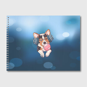 Альбом для рисования с принтом Dog в Курске, 100% бумага
 | матовая бумага, плотность 200 мг. | animal | dog | pet | puppy | арт | животные | пес | собаки