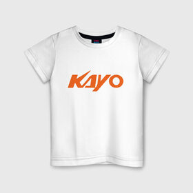 Детская футболка хлопок с принтом KAYO LOGO (Z) в Курске, 100% хлопок | круглый вырез горловины, полуприлегающий силуэт, длина до линии бедер | Тематика изображения на принте: kayo | moto | motorcycle | sport | байк | кайо | мото | мотоциклы | спорт