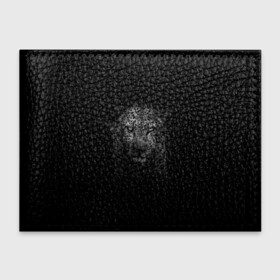 Обложка для студенческого билета с принтом Ягуар выходит из тени в Курске, натуральная кожа | Размер: 11*8 см; Печать на всей внешней стороне | jaguar | барс | животное | зверь | кошка | черный | ягуар