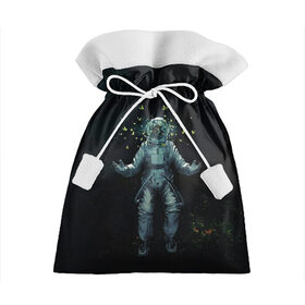 Подарочный 3D мешок с принтом космонавт в Курске, 100% полиэстер | Размер: 29*39 см | cosmos | space | вселенная | звезды | космонавт | космос | млечный путь