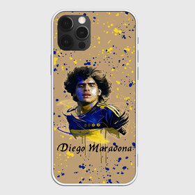 Чехол для iPhone 12 Pro Max с принтом Diego Maradona в Курске, Силикон |  | Тематика изображения на принте: cup | diego maradona | diego maradona letterin | diego maradona print | football | footballer | great footballer | number 10 | великий футболист | диего марадона | кубок | надпись диего марадона | номер 10 | принт диего марадона | футбол 