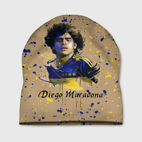 Шапка 3D с принтом Diego Maradona в Курске, 100% полиэстер | универсальный размер, печать по всей поверхности изделия | cup | diego maradona | diego maradona letterin | diego maradona print | football | footballer | great footballer | number 10 | великий футболист | диего марадона | кубок | надпись диего марадона | номер 10 | принт диего марадона | футбол 