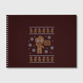Альбом для рисования с принтом I Hate Christmas в Курске, 100% бумага
 | матовая бумага, плотность 200 мг. | Тематика изображения на принте: 