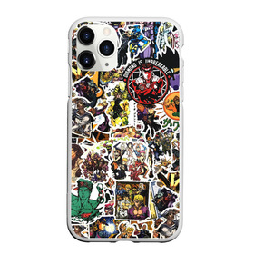 Чехол для iPhone 11 Pro Max матовый с принтом JoJo’s Sticker Bombing в Курске, Силикон |  | anime | jojo’s bizarre adventure | sticker bombing | аниме | джо джо | жо жо | манга | мультфильм | невероятные приключения джоджо | персонаж | стикер бомбинг