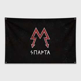 Флаг-баннер с принтом Спарта в Курске, 100% полиэстер | размер 67 х 109 см, плотность ткани — 95 г/м2; по краям флага есть четыре люверса для крепления | Тематика изображения на принте: metro 2033 | логотип | спарта | фракция
