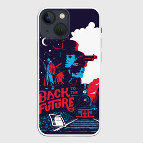 Чехол для iPhone 13 mini с принтом назад в будущее в Курске,  |  | back to the future | bttf | марти макфлай