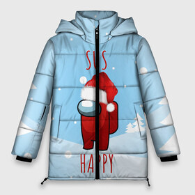 Женская зимняя куртка 3D с принтом SUS HAPPY AMONG US в Курске, верх — 100% полиэстер; подкладка — 100% полиэстер; утеплитель — 100% полиэстер | длина ниже бедра, силуэт Оверсайз. Есть воротник-стойка, отстегивающийся капюшон и ветрозащитная планка. 

Боковые карманы с листочкой на кнопках и внутренний карман на молнии | claus | imposter | impostor | red | santa | амонг ас | ёлка | клаус | красный | нг | новогодний | подозрительный | предатель | санта | скин | счастливый