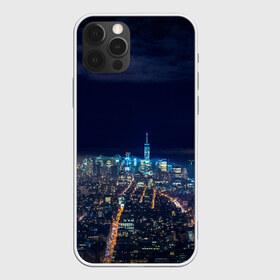 Чехол для iPhone 12 Pro Max с принтом Ночной город в Курске, Силикон |  | city | new york city | город | ночь | нью йорк