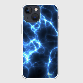 Чехол для iPhone 13 mini с принтом Электро в Курске,  |  | неоновые лучи | неоновый свет | световые лучи | электрические лучи | электричество