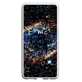Чехол для Samsung Galaxy S10 с принтом Формула Вселенной в Курске, Силикон | Область печати: задняя сторона чехла, без боковых панелей | Тематика изображения на принте: альберт эйнштейн | астрономия | звезды | космос | наука | небо | созвездия | теория большого взрыва | формулы | эйнштейн