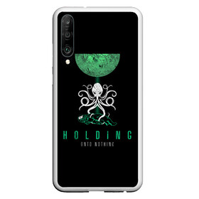 Чехол для Honor P30 с принтом Holding Onto Nothing в Курске, Силикон | Область печати: задняя сторона чехла, без боковых панелей | scifi | космонавт | космос | ктулху | монстр | осьминог | ужасы | фантастика | хоррор | череп