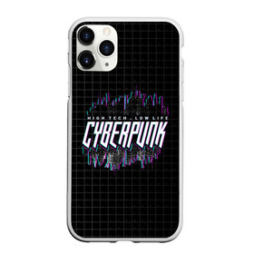 Чехол для iPhone 11 Pro Max матовый с принтом Cyberpunk City в Курске, Силикон |  | Тематика изображения на принте: cyberpunk | high tech | low life | будущее | город | киберпанк | фантастика