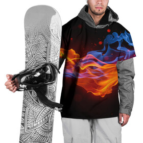 Накидка на куртку 3D с принтом Огонь в Курске, 100% полиэстер |  | Тематика изображения на принте: это принт показывает теплоту вашей души