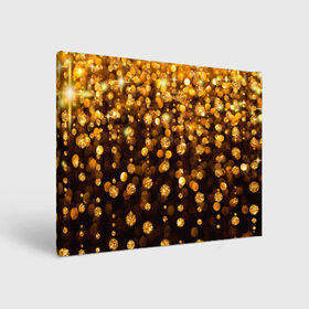 Холст прямоугольный с принтом ЗОЛОТЫЕ БЛЕСТКИ в Курске, 100% ПВХ |  | gold | pattern | rain | блестки | блестящий | дождь | звезды | золото | красиво | новый год | праздник | снежинки | текстуры