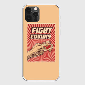Чехол для iPhone 12 Pro Max с принтом FIght Covid19 в Курске, Силикон |  | борьба | ковид | коронавирус | самоизоляция
