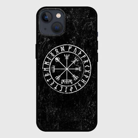 Чехол для iPhone 13 с принтом Вегвизир в Курске,  |  | амулет | вегвизир | викинги | руны | символ | скандинавия | язычество
