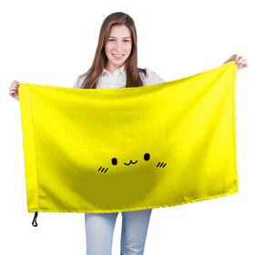 Флаг 3D с принтом кошка в Курске, 100% полиэстер | плотность ткани — 95 г/м2, размер — 67 х 109 см. Принт наносится с одной стороны | drawing | kat | кошка | красивый | рисунок