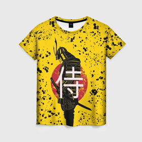Женская футболка 3D с принтом ? (Самурай) в Курске, 100% полиэфир ( синтетическое хлопкоподобное полотно) | прямой крой, круглый вырез горловины, длина до линии бедер | katana | no heaven for samurai | red sun | samurai | samurai lettering | samurai print | samurai sweats | samurai t shirt | sun | катана | красное солнце | надпись самурай | нет рая для самурая | принт самурай | самурай | солнце | толстовка самурай | футб