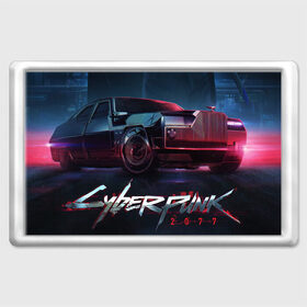 Магнит 45*70 с принтом CYBERPUNK 2077 (S) в Курске, Пластик | Размер: 78*52 мм; Размер печати: 70*45 | 2077 | cd projekt red | cyberpunk | cyberpunk 2077 | samurai | арт | видеоигра | игра | киберпанк | киборги