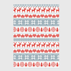 Скетчбук с принтом Новогодний пиксельный узор в Курске, 100% бумага
 | 48 листов, плотность листов — 100 г/м2, плотность картонной обложки — 250 г/м2. Листы скреплены сверху удобной пружинной спиралью | christmas | deer | hearts | new year | pattern | pixels | snowflakes | trees | елки | новый год | олени | пиксели | рождество | сердечки | снежинки | узор