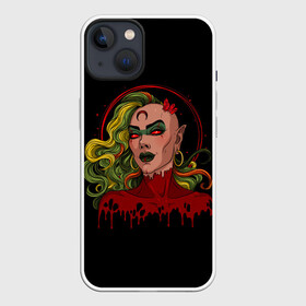 Чехол для iPhone 13 с принтом Ведьма в Курске,  |  | 666 | blood | dracula | girl | girls | horror | inside | scream | vampire | witch | вампир | ведьма | внутри | дракула | древний | крик | кровь | ужасы | хоррор