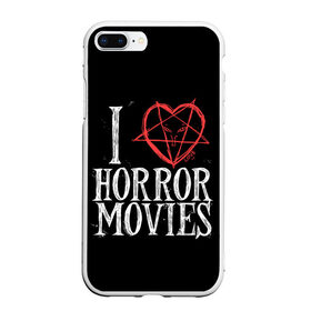 Чехол для iPhone 7Plus/8 Plus матовый с принтом I Love Horror Movies в Курске, Силикон | Область печати: задняя сторона чехла, без боковых панелей | Тематика изображения на принте: 666 | blood | dracula | horror | i | inside | love | movies | pentagram | scream | vampire | вампир | внутри | дракула | древний | крик | кровь | люблю | пентаграмма | ужасы | фильмы | хоррор | я