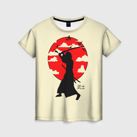 Женская футболка 3D с принтом Japan samurai в Курске, 100% полиэфир ( синтетическое хлопкоподобное полотно) | прямой крой, круглый вырез горловины, длина до линии бедер | boy | japan style | japanese aesthetics | ninja | samurai | воин | иероглифы | катана | красная луна | меч | ниндзя | рыцарь | самурай | солдат | харакири | черный самурай | япония | японская анимация | японская эстетика