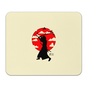 Коврик для мышки прямоугольный с принтом Japan samurai в Курске, натуральный каучук | размер 230 х 185 мм; запечатка лицевой стороны | boy | japan style | japanese aesthetics | ninja | samurai | воин | иероглифы | катана | красная луна | меч | ниндзя | рыцарь | самурай | солдат | харакири | черный самурай | япония | японская анимация | японская эстетика