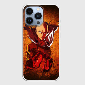 Чехол для iPhone 13 Pro с принтом Огненный ВАНПАНЧМЕН в Курске,  |  | hero | one punch man | saitama | ванпанчмен | герой | сайтама