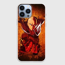 Чехол для iPhone 13 Pro Max с принтом Огненный ВАНПАНЧМЕН в Курске,  |  | hero | one punch man | saitama | ванпанчмен | герой | сайтама