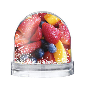 Снежный шар с принтом Фругтово-ягодное изобилие в Курске, Пластик | Изображение внутри шара печатается на глянцевой фотобумаге с двух сторон | еда | клубника | манго | фрукт | фрукты | черника | ягода | ягоды