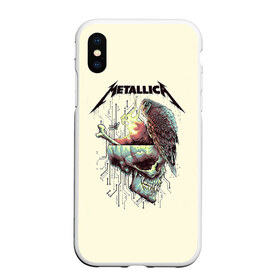 Чехол для iPhone XS Max матовый с принтом Metallica в Курске, Силикон | Область печати: задняя сторона чехла, без боковых панелей | metal | metallica | rock | джеймс хэтфилд | классика | легенда | метал | металлика | популярное | рок | рокгруппа