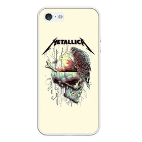 Чехол для iPhone 5/5S матовый с принтом Metallica в Курске, Силикон | Область печати: задняя сторона чехла, без боковых панелей | metal | metallica | rock | джеймс хэтфилд | классика | легенда | метал | металлика | популярное | рок | рокгруппа