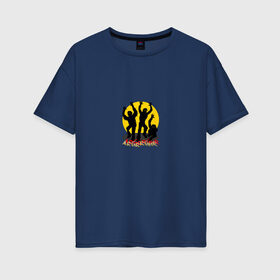 Женская футболка хлопок Oversize с принтом Evil Dead в Курске, 100% хлопок | свободный крой, круглый ворот, спущенный рукав, длина до линии бедер
 | Тематика изображения на принте: 