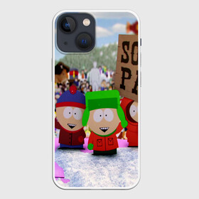 Чехол для iPhone 13 mini с принтом Южный Парк   South Park . в Курске,  |  | south park | ubisoft | woodland critter christmas | кенни | мультсериал | стэн | южный парк