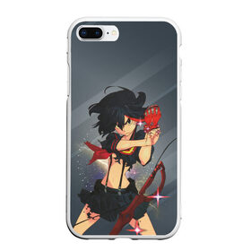 Чехол для iPhone 7Plus/8 Plus матовый с принтом Kill la Kill Рюко Матой в Курске, Силикон | Область печати: задняя сторона чехла, без боковых панелей | Тематика изображения на принте: kill la kill | аниме | девушка | киру ра киру | манга | рюко матой | убей или умри