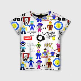 Детская футболка 3D с принтом ROBLOX в Курске, 100% гипоаллергенный полиэфир | прямой крой, круглый вырез горловины, длина до линии бедер, чуть спущенное плечо, ткань немного тянется | piggy | roblox | roblox games | roblox piggy | игра роблокс | пигги. | роблокс | роблокс пигги | робукс