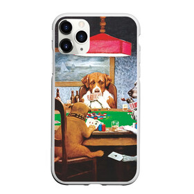 Чехол для iPhone 11 Pro матовый с принтом Собаки играют в покер в Курске, Силикон |  | a friend in need | art | artist | bets | buldog | cards | chips | dogs | gambling | games | memes | picture | poker | азартные игры | бульдог | друг познается в беде | искусство | картина | карты | мемы | покер | сенбернар | собаки | собачки | ставки