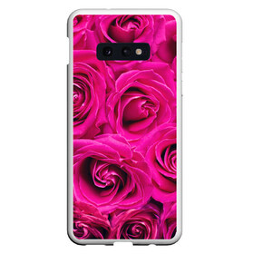 Чехол для Samsung S10E с принтом Розы в Курске, Силикон | Область печати: задняя сторона чехла, без боковых панелей | Тематика изображения на принте: абстрактно | абстрактные | абстрактный | абстракция | красные | роза | розовые | розы | цветок | цветочек | цветочки | цветочный | цветы